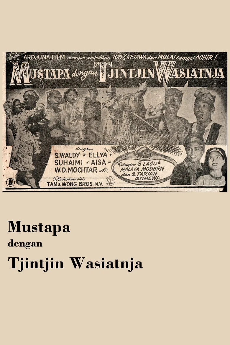 Mustapa dengan Tjintjin Wasiatnja poster background