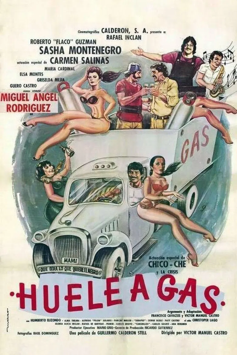 Huele a gas poster background
