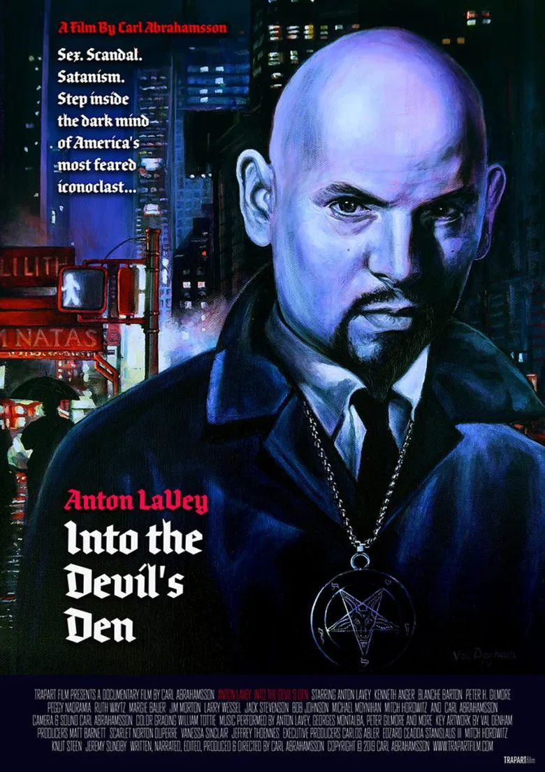 Anton LaVey: Into the Devil's Den poster background