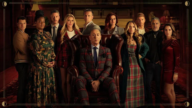 The Traitors gathering for a tense discussion