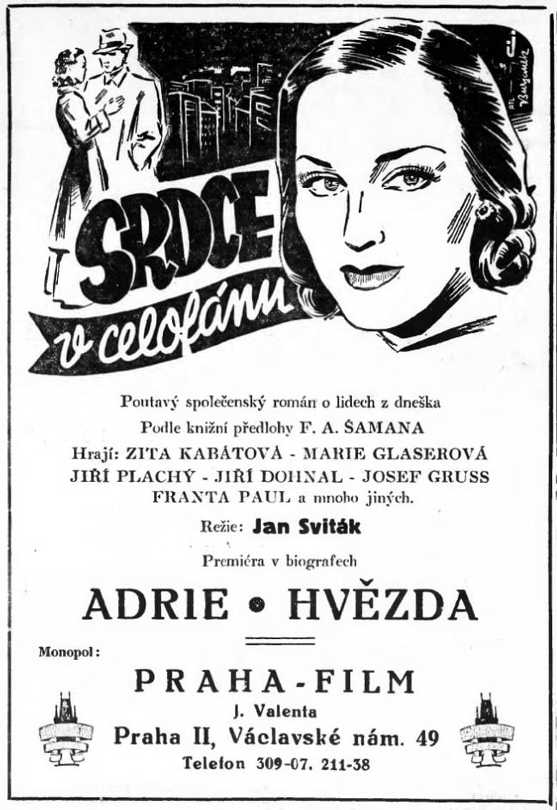 Srdce v celofánu poster background