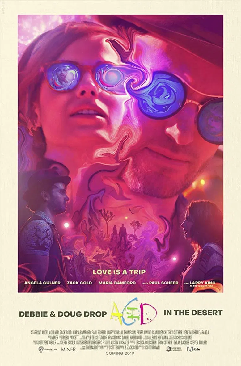 Debbie & Doug Drop Acid in the Desert poster background