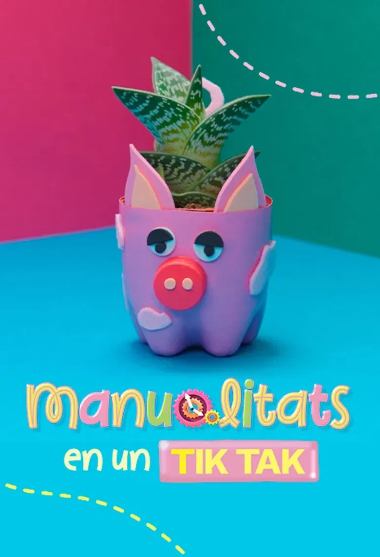 Manualitats en un tik tak poster background
