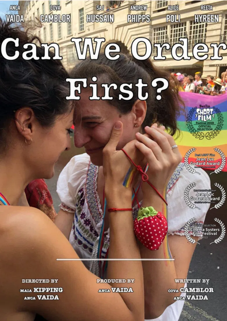 Can We Order First? poster background