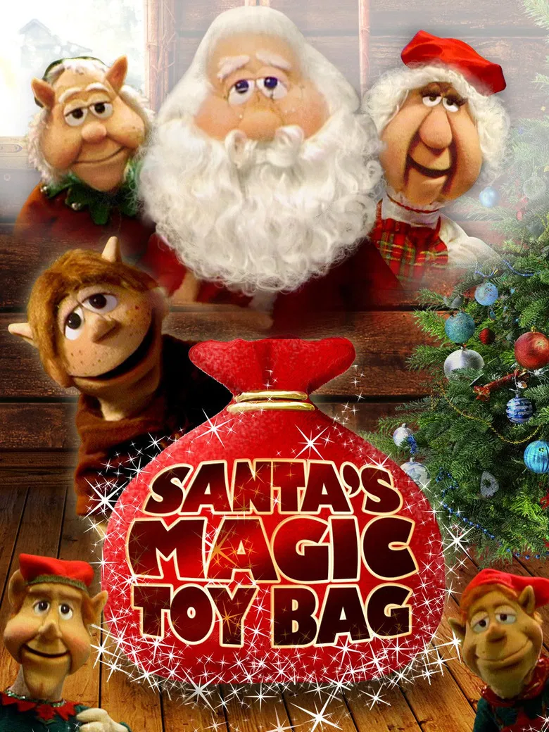 Santa's Magic Toy Bag poster background