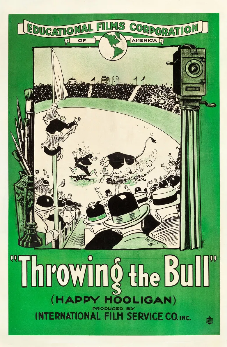 Throwing the Bull poster background
