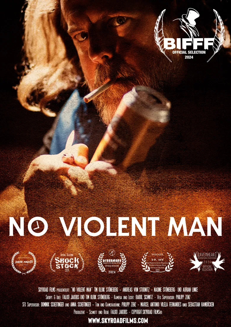 No Violent Man poster background