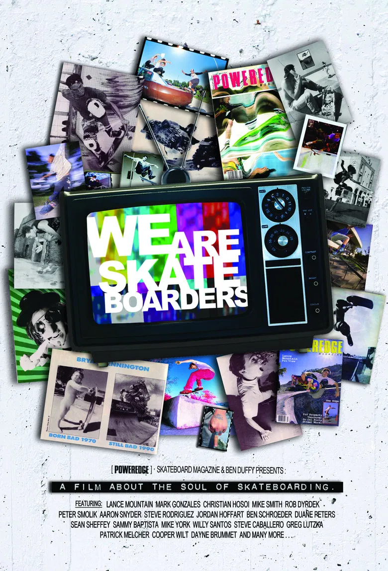 We Are Skateboarders poster background