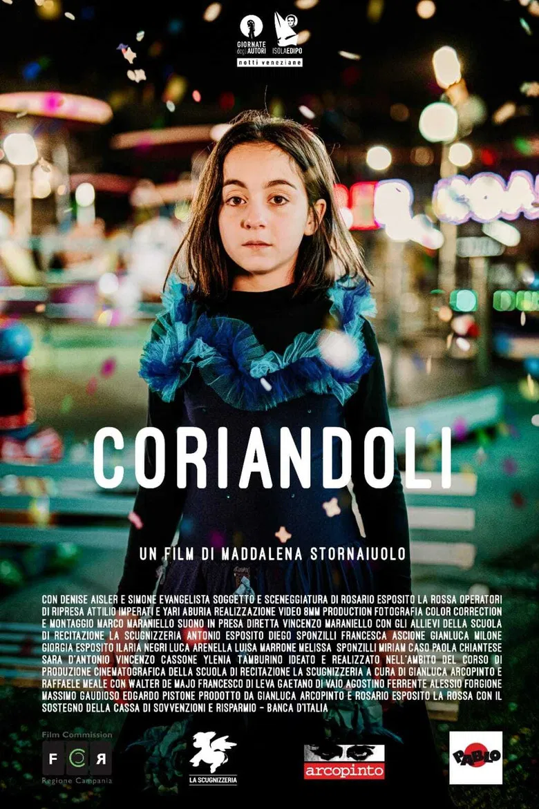 Coriandoli poster background