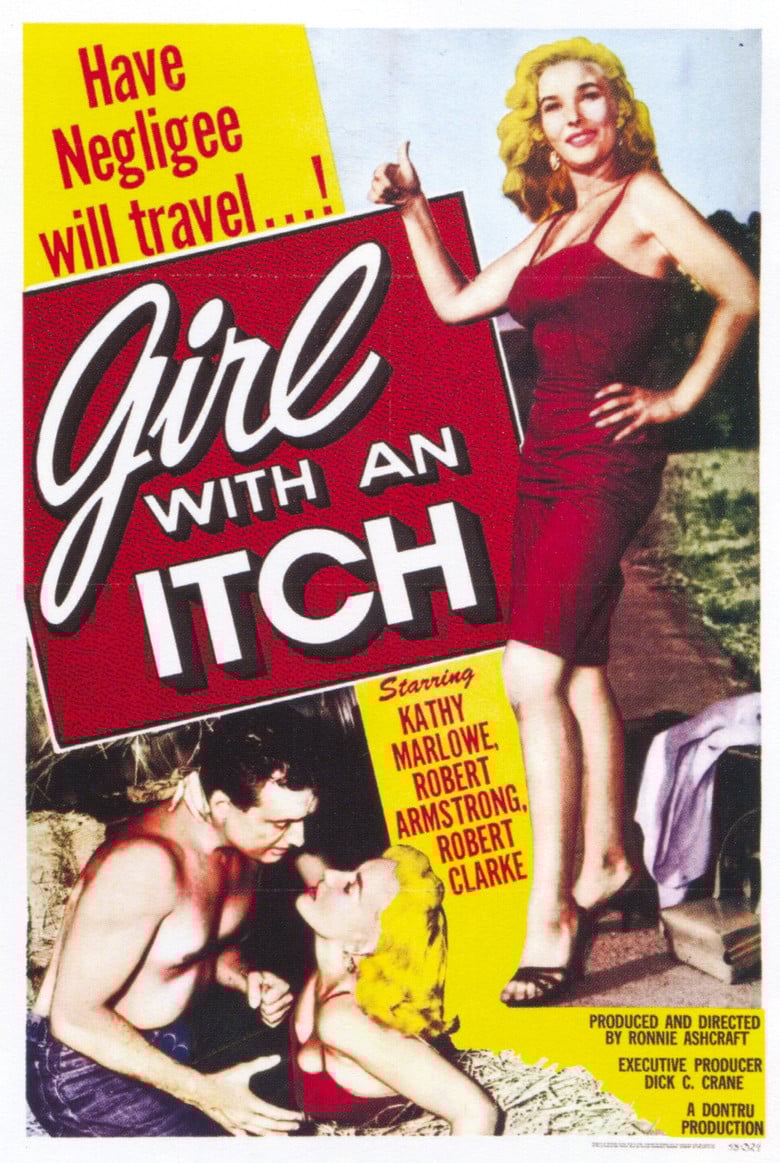 Girl with an Itch poster background