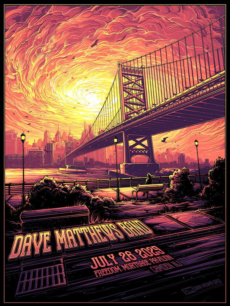 Dave Matthews Band: Freedom Mortgage Pavilion - July 26, 2025 poster background