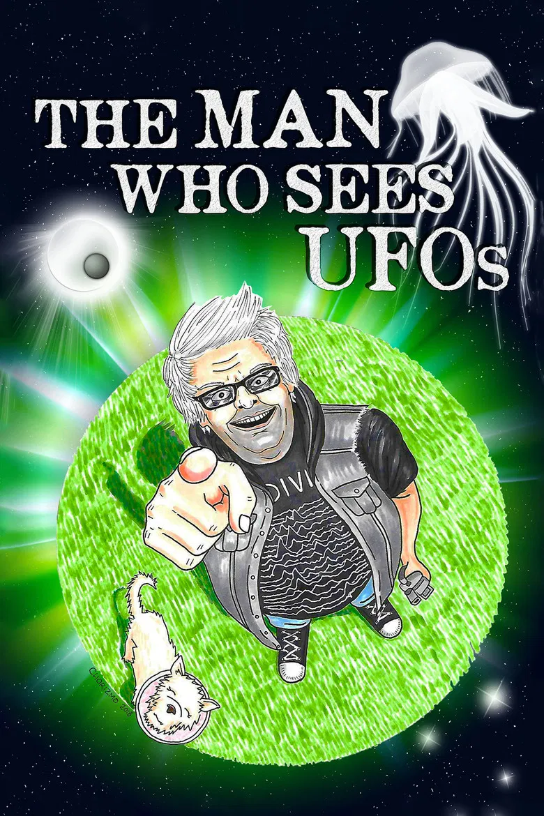 The Man Who Sees UFOs poster background