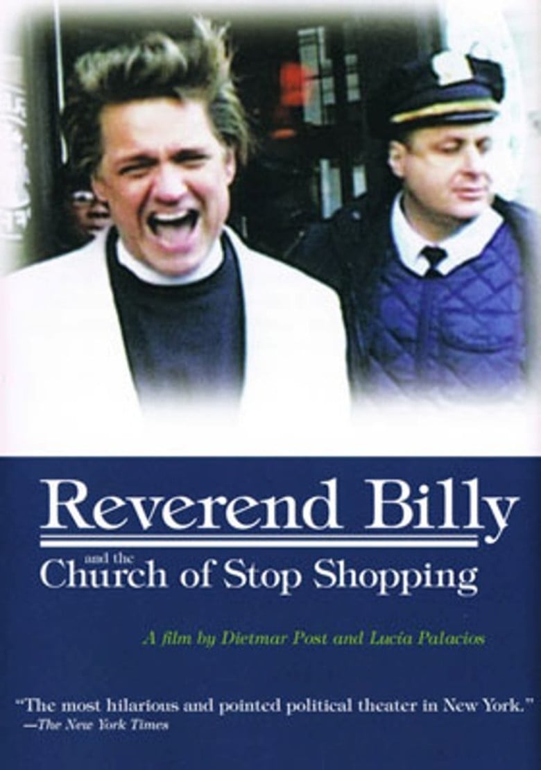 Reverend Billy and the Church of Stop Shopping poster background