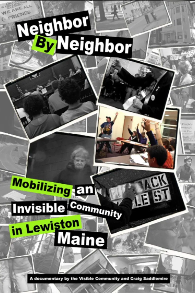 Neighbor by Neighbor: Mobilizing an Invisible Community in Lewiston, Maine poster background