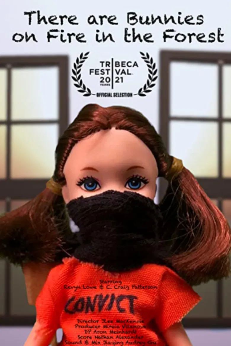 There Are Bunnies On Fire In The Forest poster background