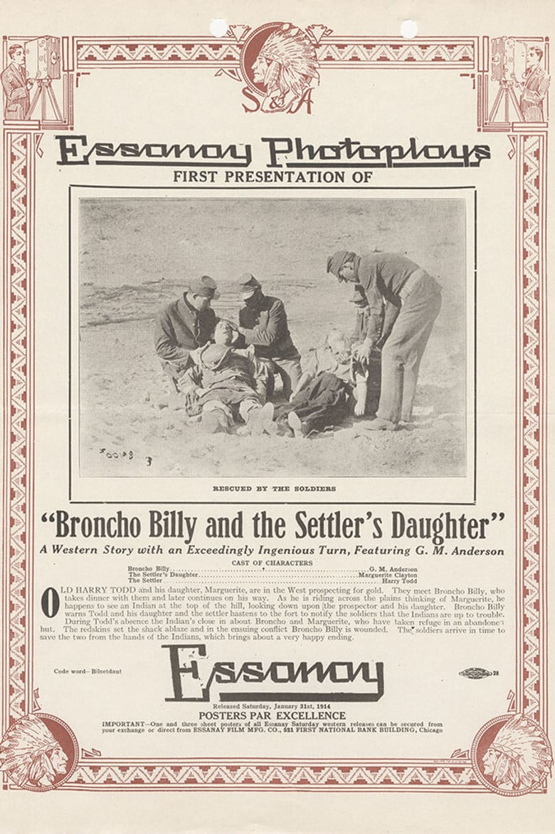Broncho Billy and the Settler's Daughter poster background