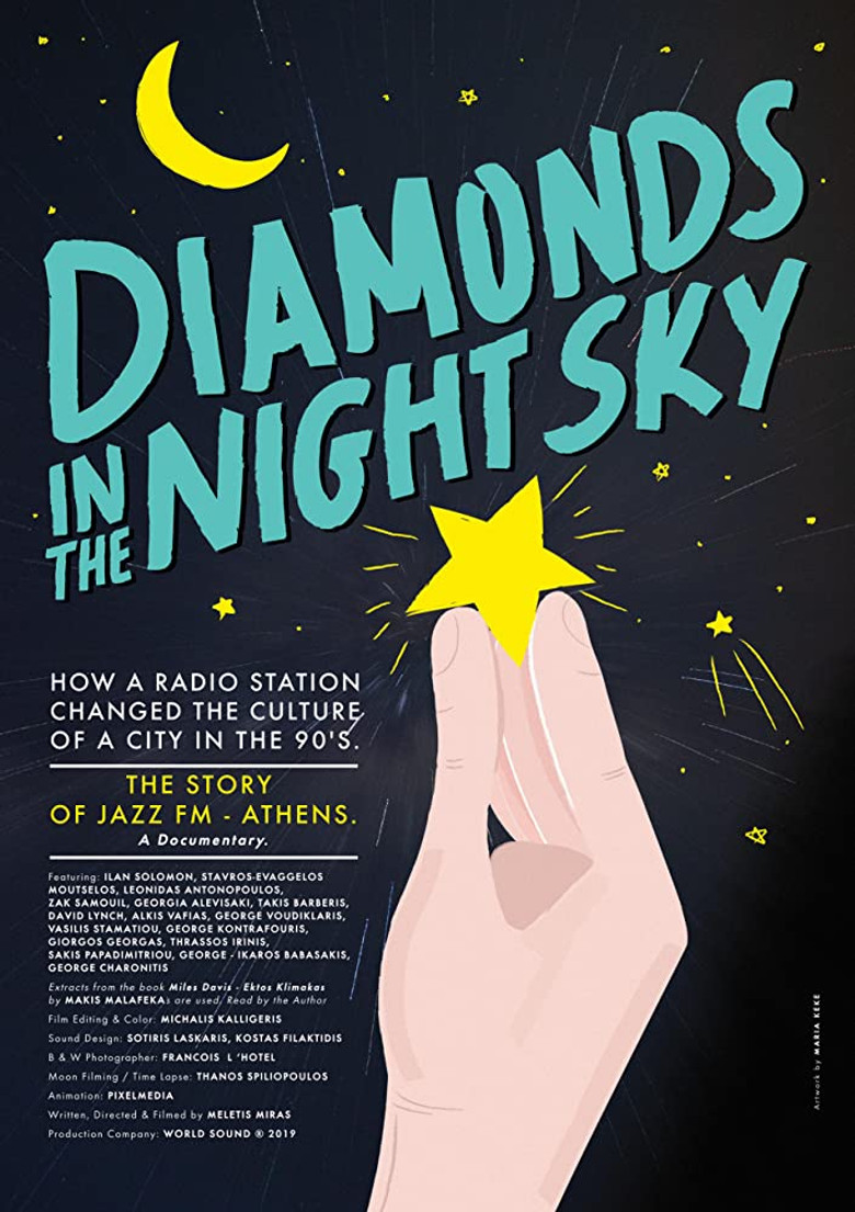 Diamonds in the Night Sky poster background