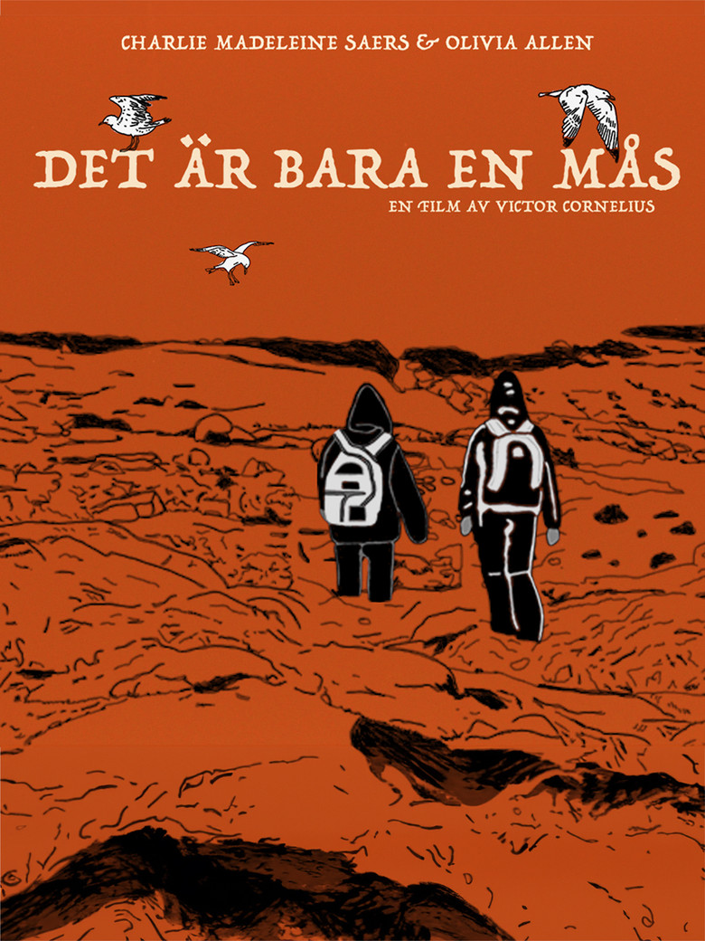 Det är bara en mås poster background