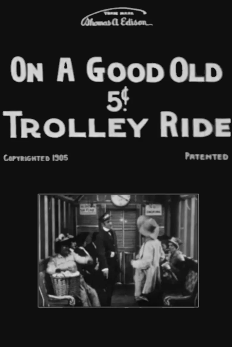 On a Good Old 5¢ Trolley Ride poster background
