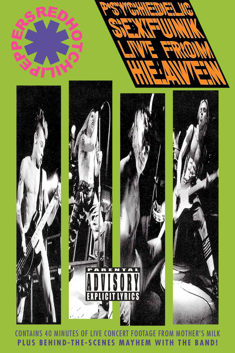 Red Hot Chili Peppers: Psychedelic Sexfunk Live from Heaven poster background