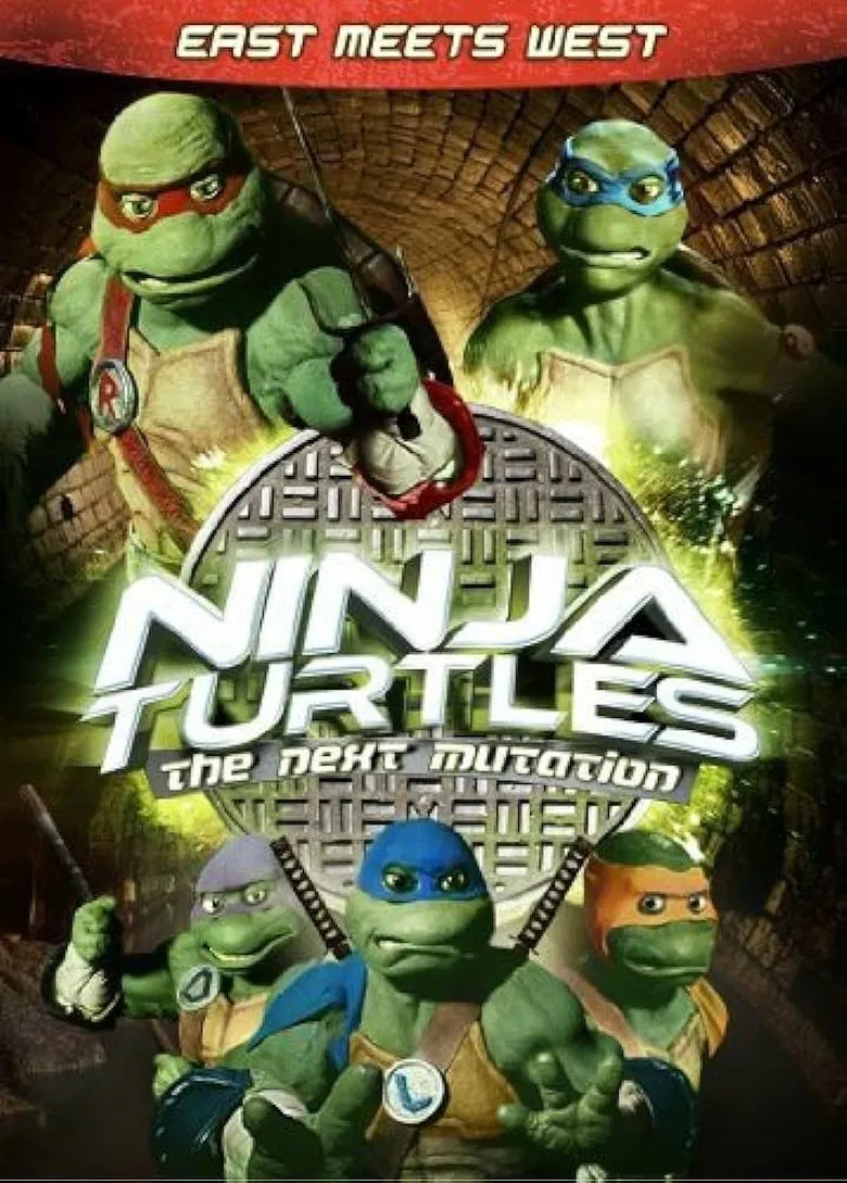Ninja Turtles: The Next Mutation - East Meets West poster background