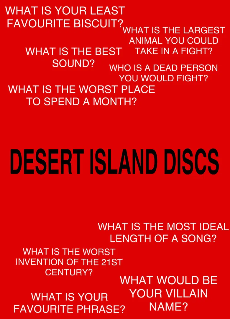 Desert Island Discs poster background