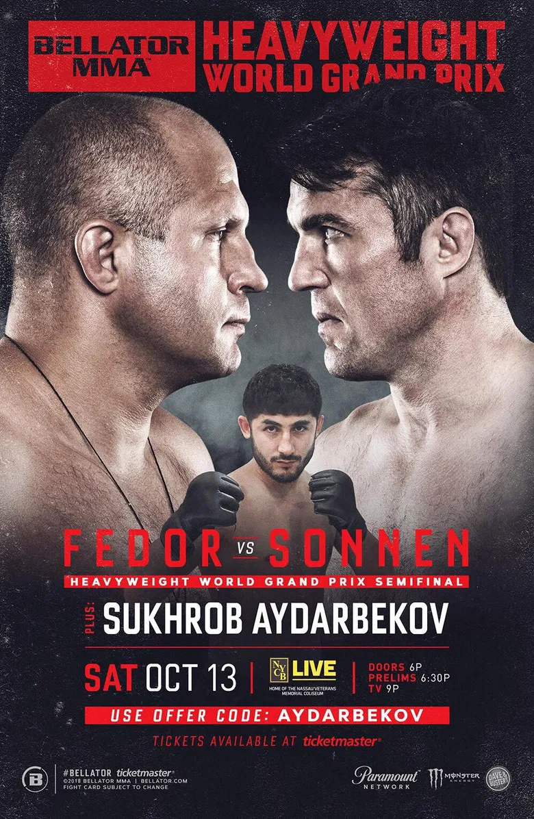 Bellator 208: Fedor vs. Sonnen poster background