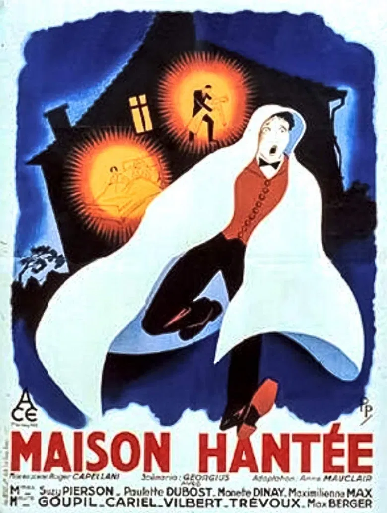 Maison hantée poster background