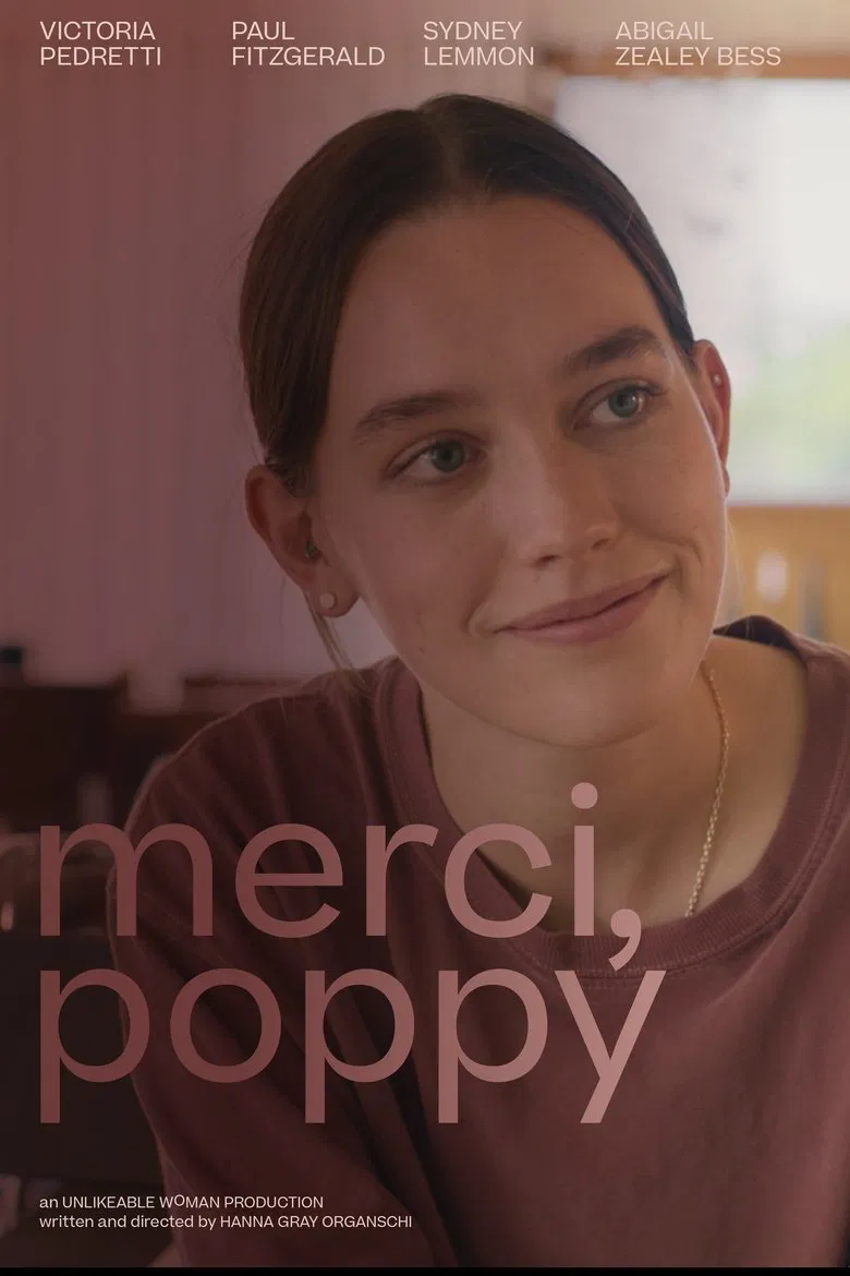 Merci, Poppy poster background