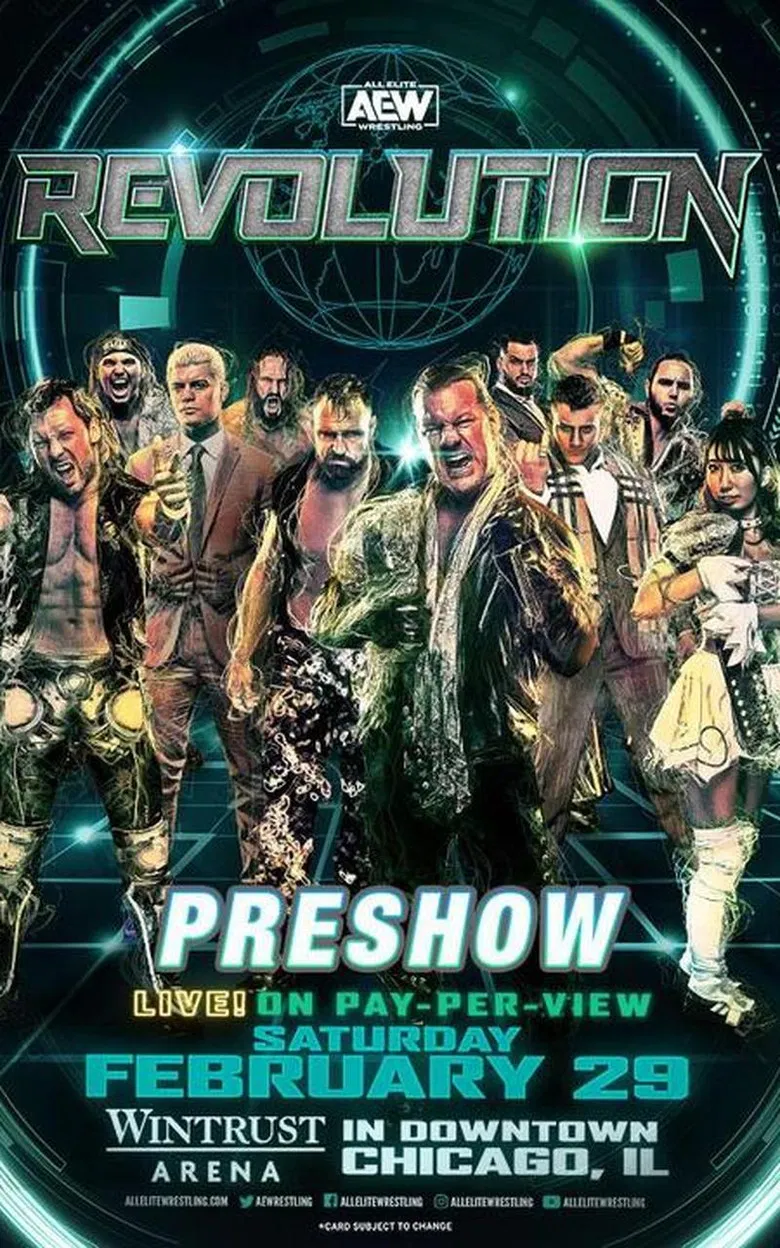 AEW Revolution 2020: The Buy In poster background