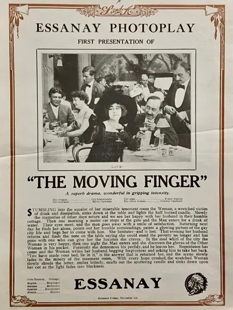 The Moving Finger poster background
