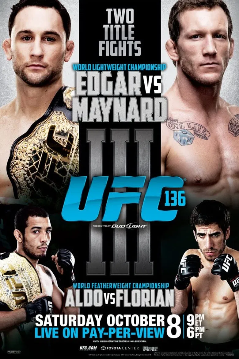 UFC 136: Edgar vs. Maynard III poster background