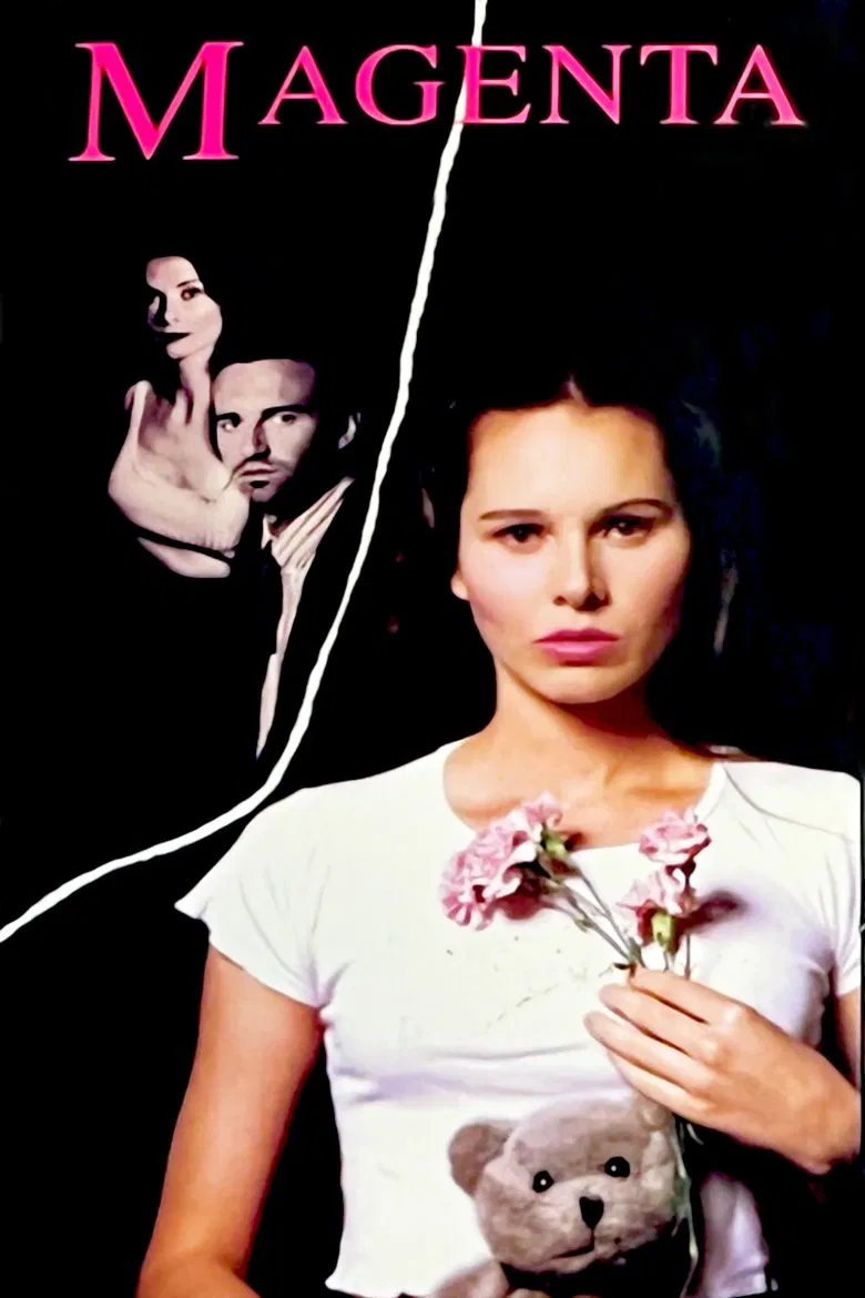 Magenta poster background