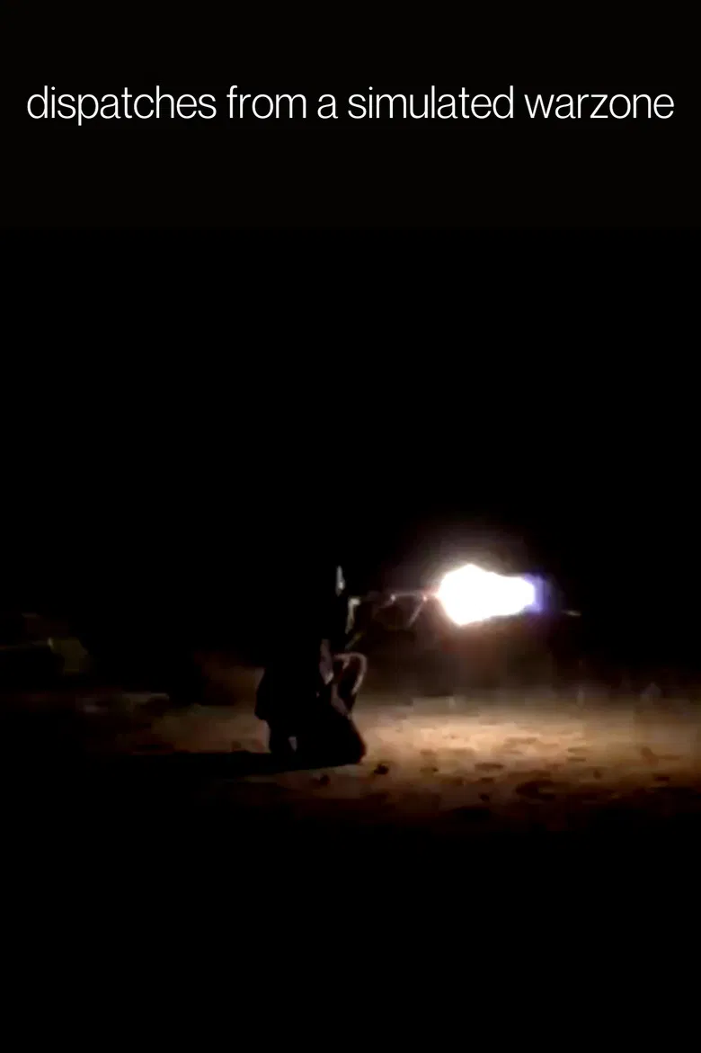 Dispatches From a Simulated Warzone poster background