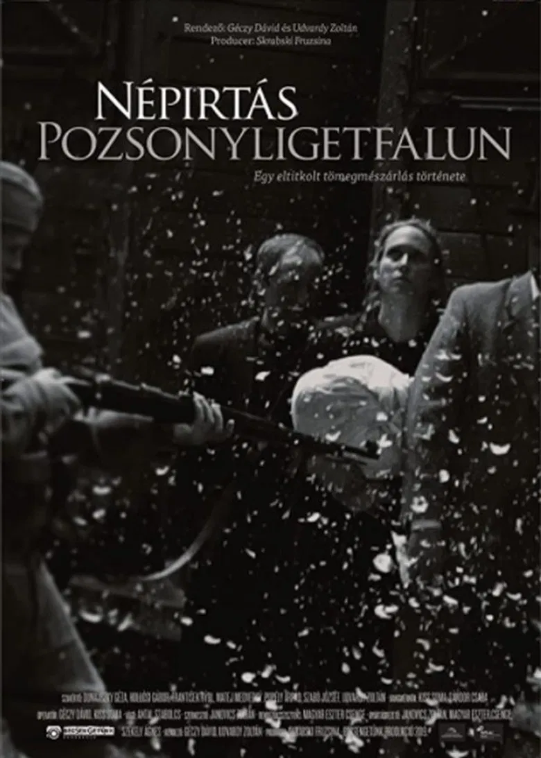 Népirtás Pozsonyligetfalun poster background