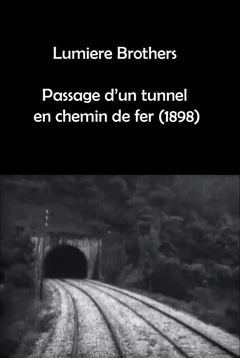 Passage d'un tunnel en chemin de fer poster background