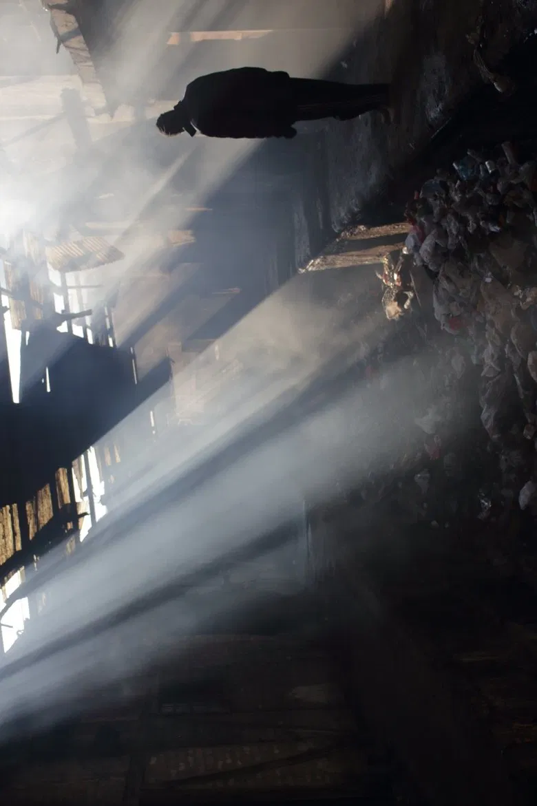 Newsreel 62 - Family and Worker poster background