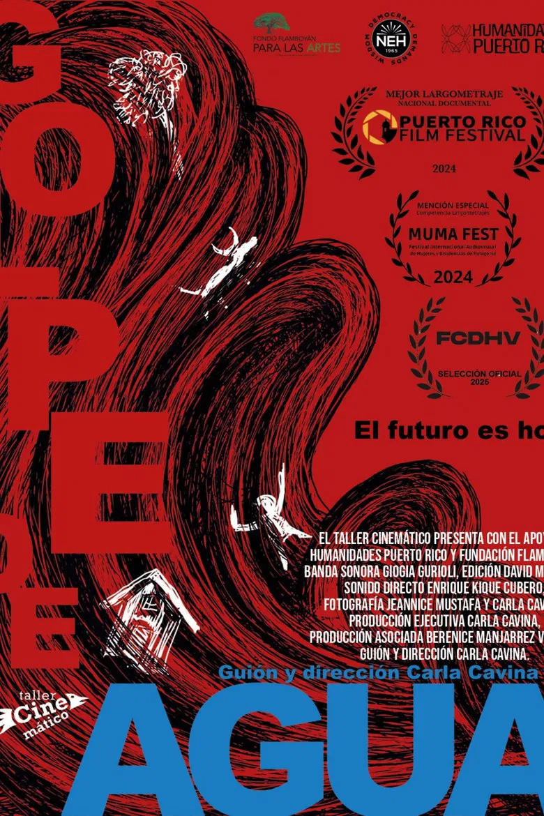 Golpe de agua poster background