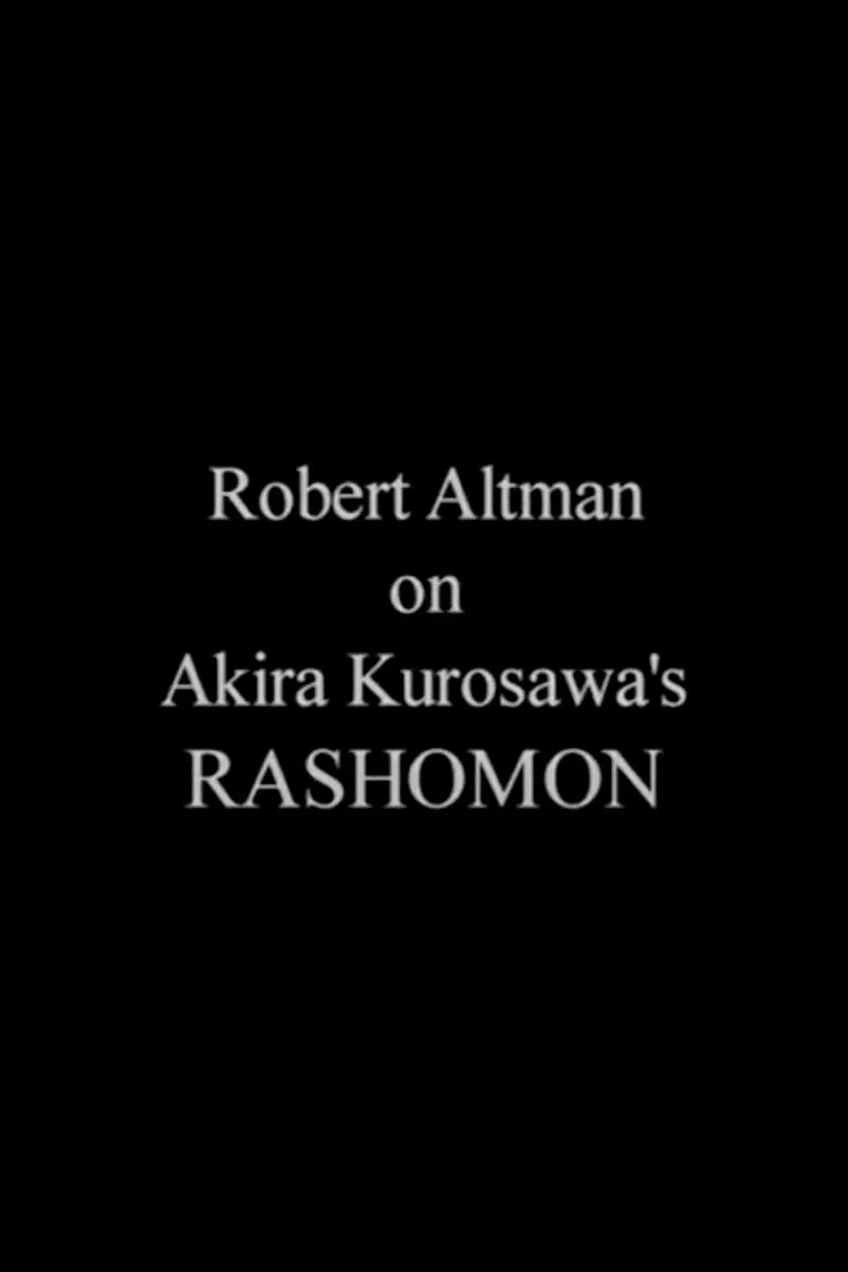 Robert Altman on 'Rashomon' poster background