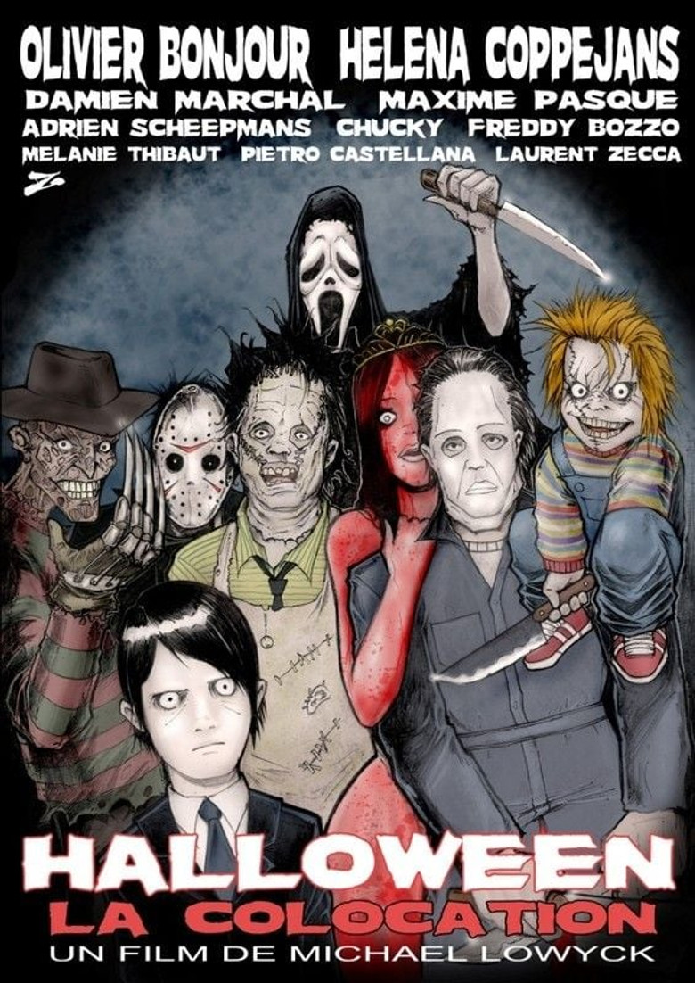 Halloween La Colocation poster background