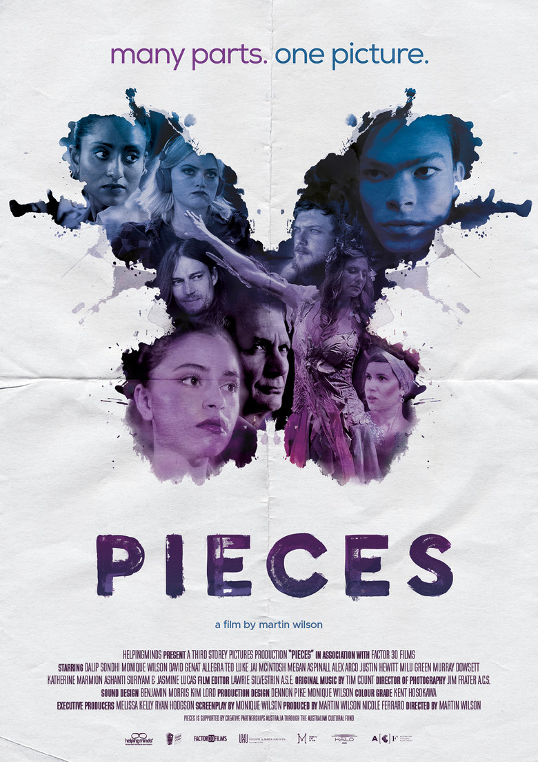 Pieces poster background