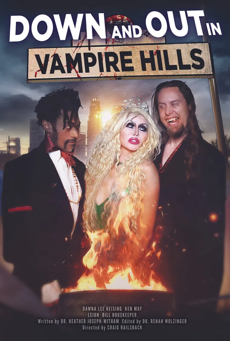 Down and Out in Vampire Hills poster background