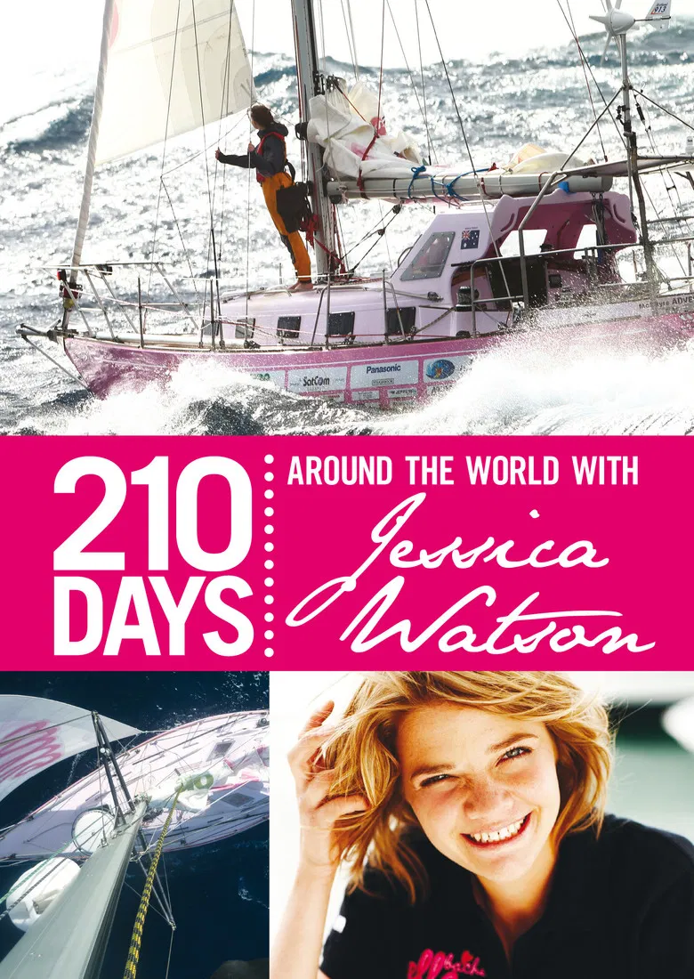 210 Days – Around the World with Jessica Watson poster background
