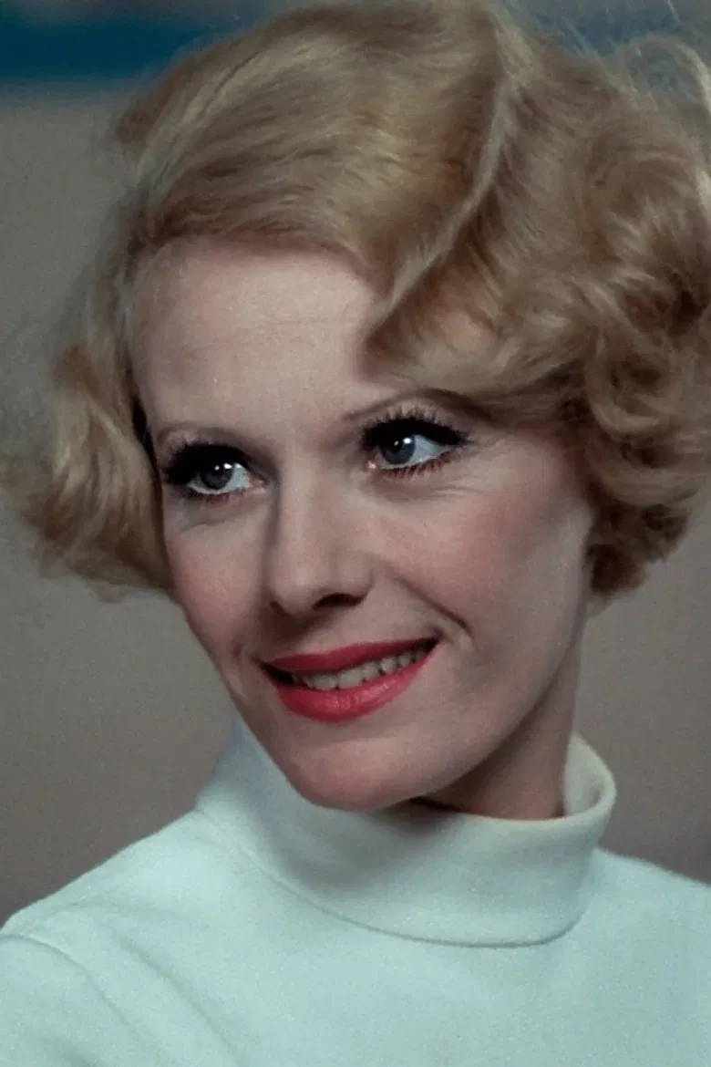 Portrait of Actress Delphine Seyrig poster background