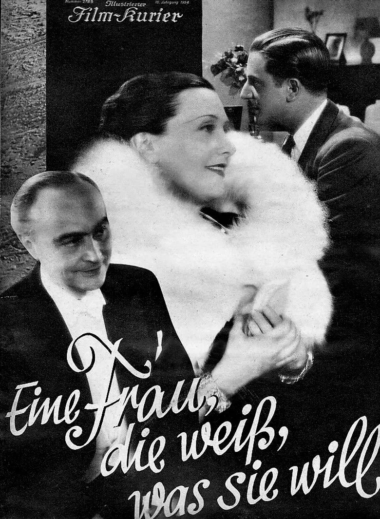 Eine Frau die weiß, was sie will poster background