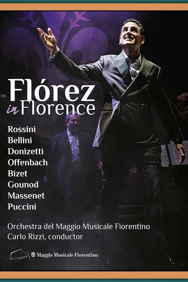 Flórez in Florence poster background