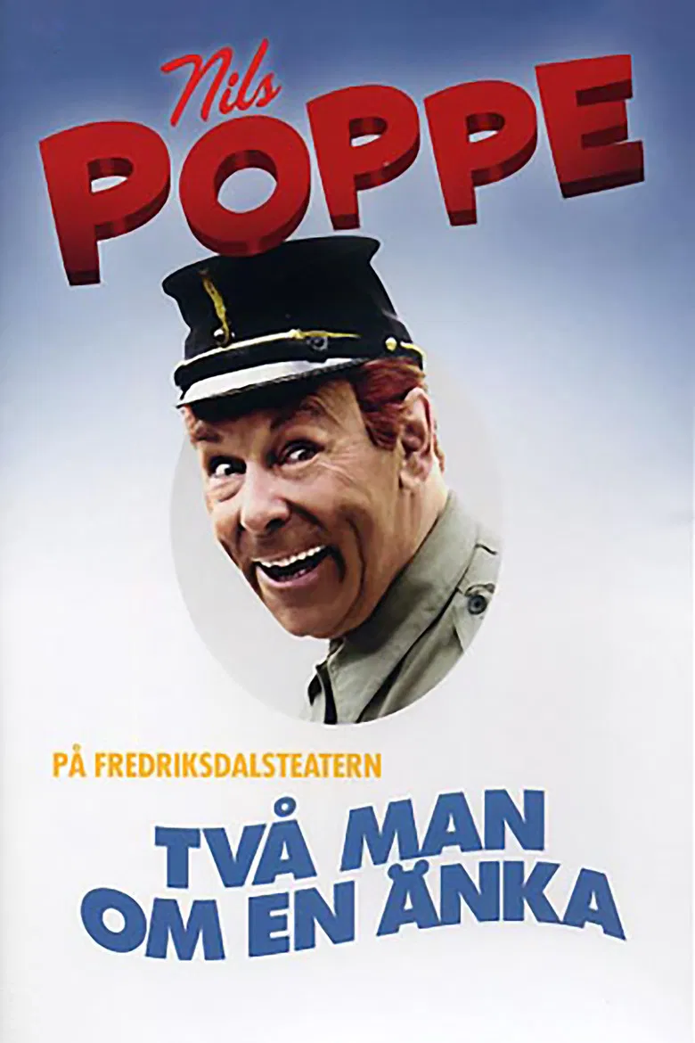 Två man om en änka poster background