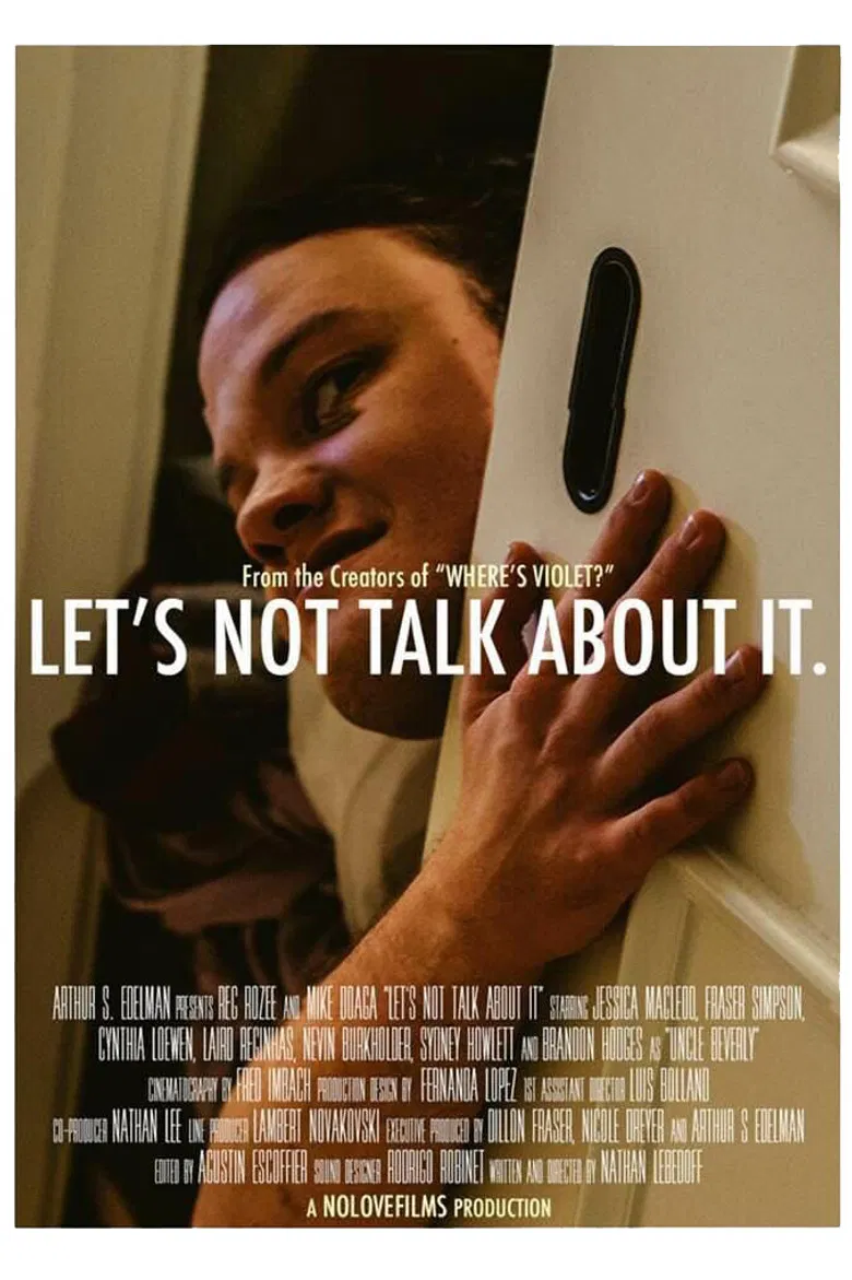 Let's Not Talk About It poster background