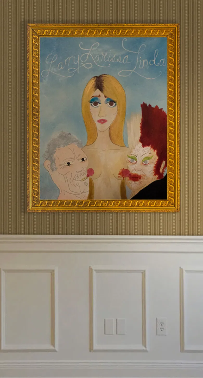 Larry Larissa Linda poster background