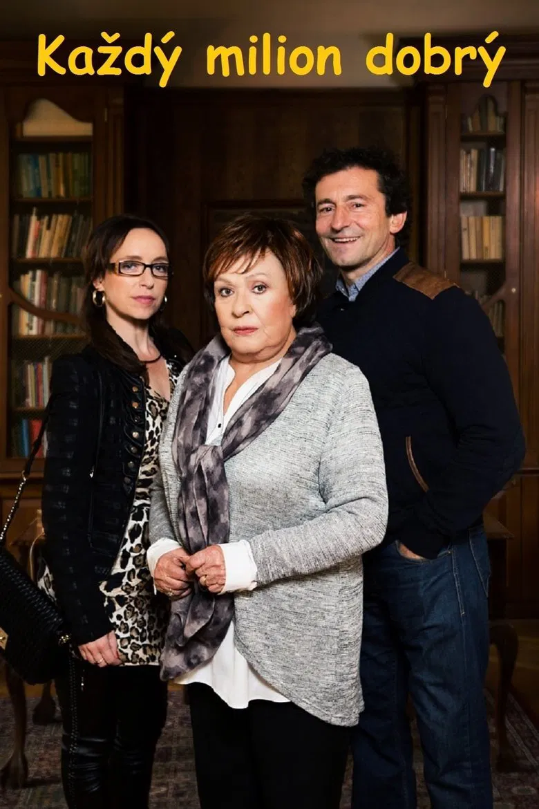 Každý milion dobrý poster background
